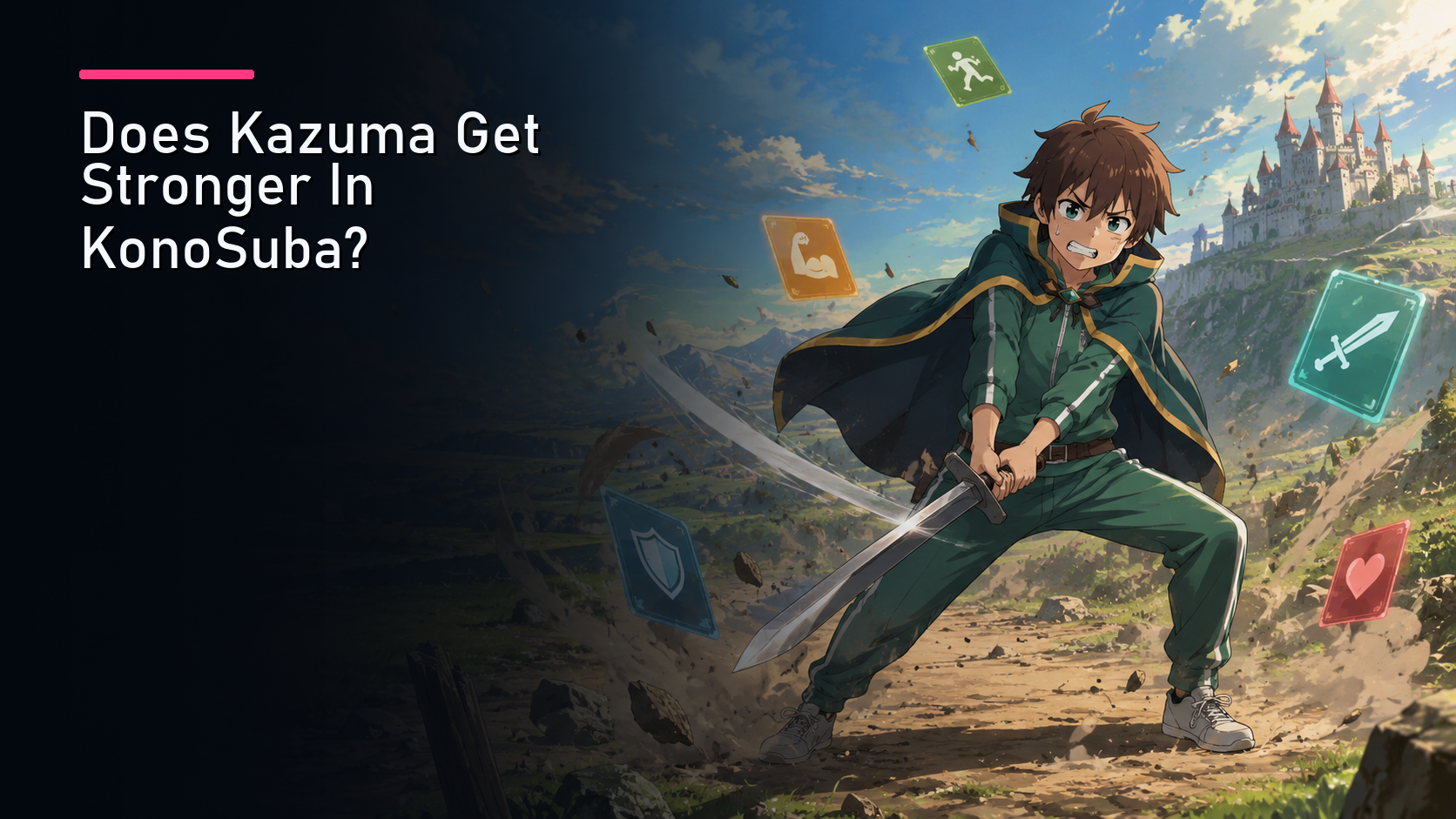 Featured image for Does Kazuma Get Stronger In KonoSuba?