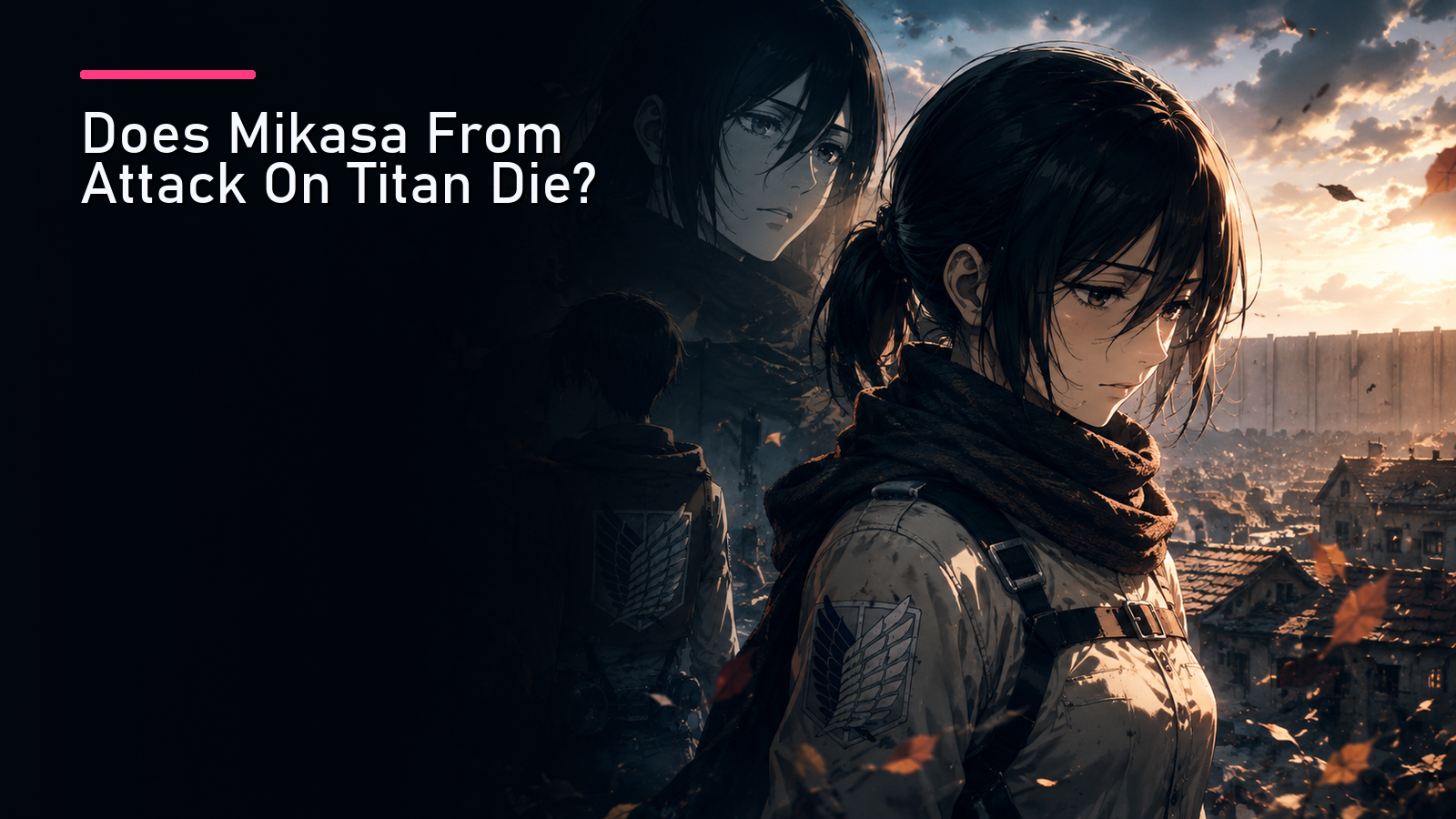 Featured image for Does Mikasa From Attack On Titan Die?