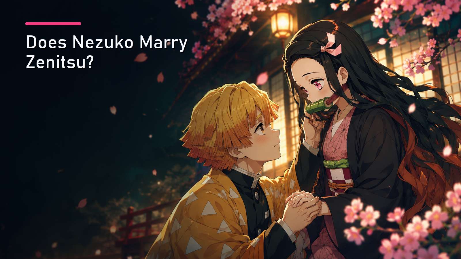 Featured image for Does Nezuko Marry Zenitsu?