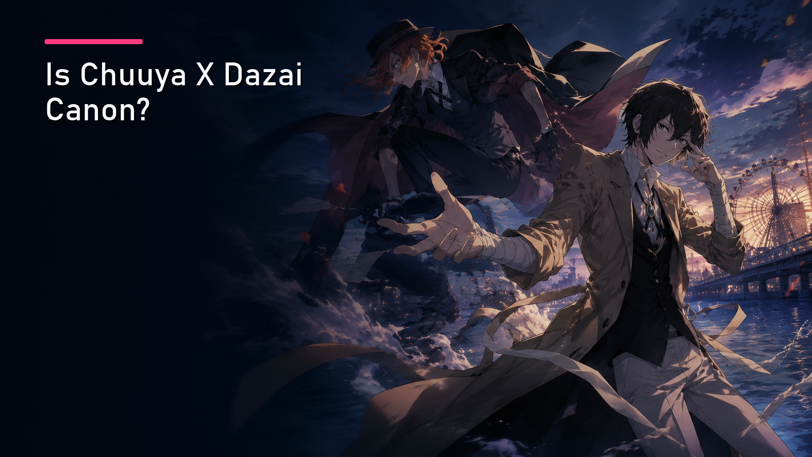 Featured image for Is Chuuya X Dazai Canon?