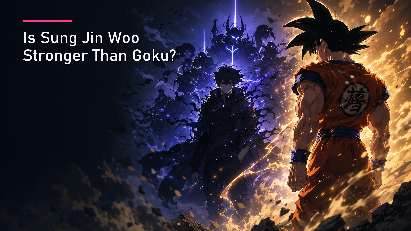 Featured image for Is Sung Jin Woo Stronger Than Goku?