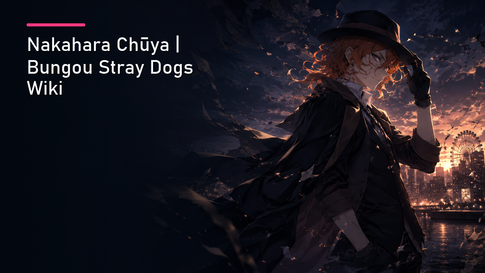 Featured image for Nakahara Chūya | Bungou Stray Dogs Wiki
