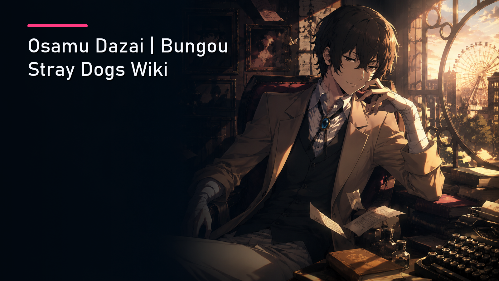 Featured image for Osamu Dazai | Bungou Stray Dogs Wiki
