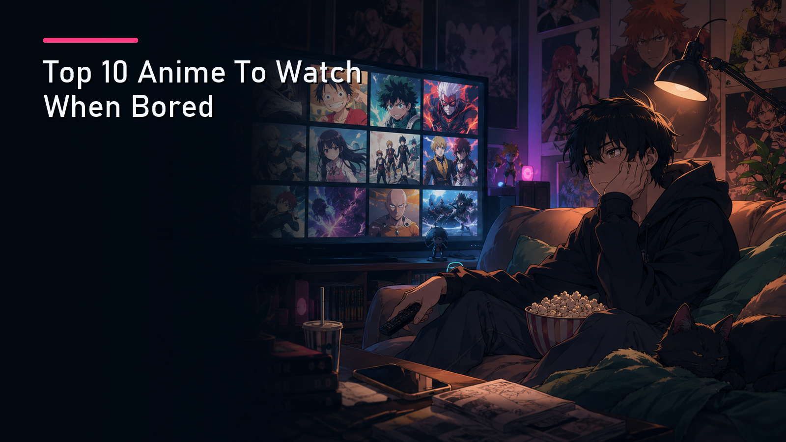 Featured image for Top 10 Anime To Watch When Bored