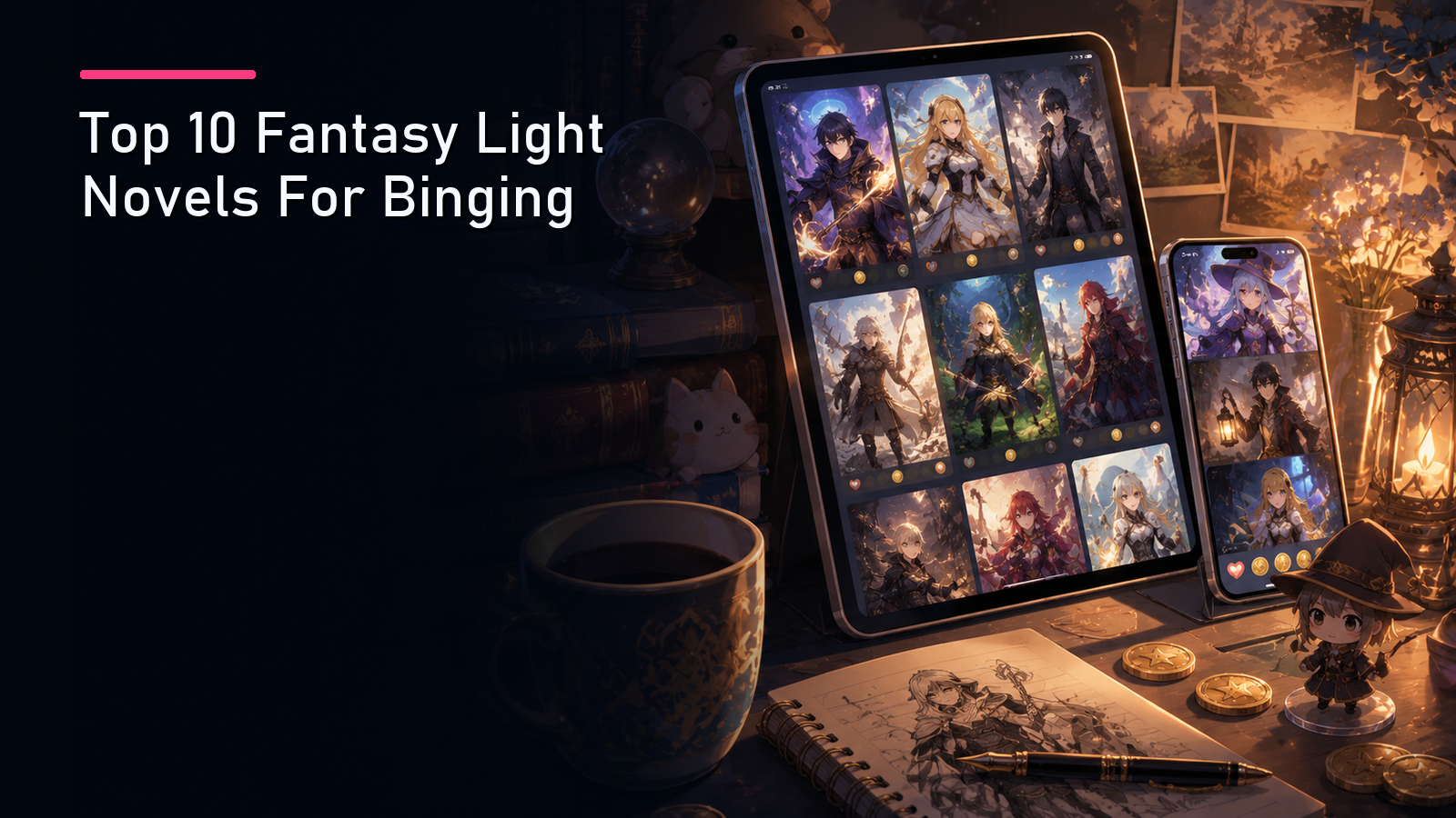 Featured image for Top 10 Fantasy Light Novels For Binging