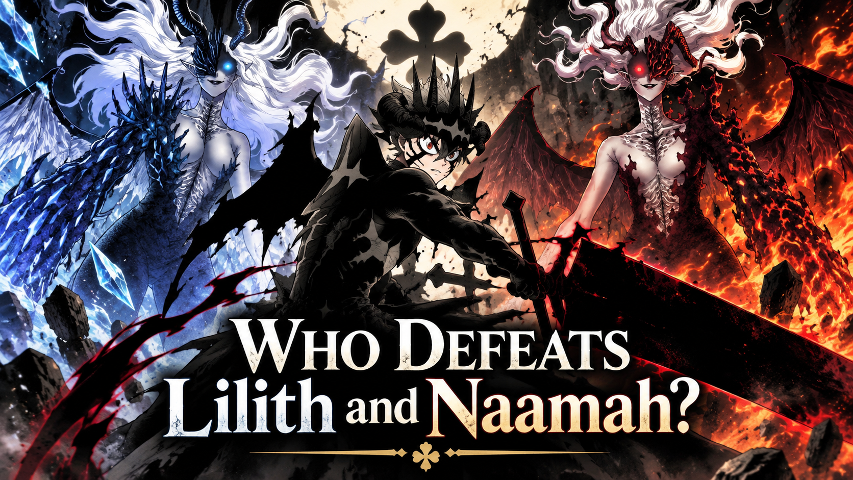 Featured image for Who Defeats Lilith and Naamah in Black Clover?