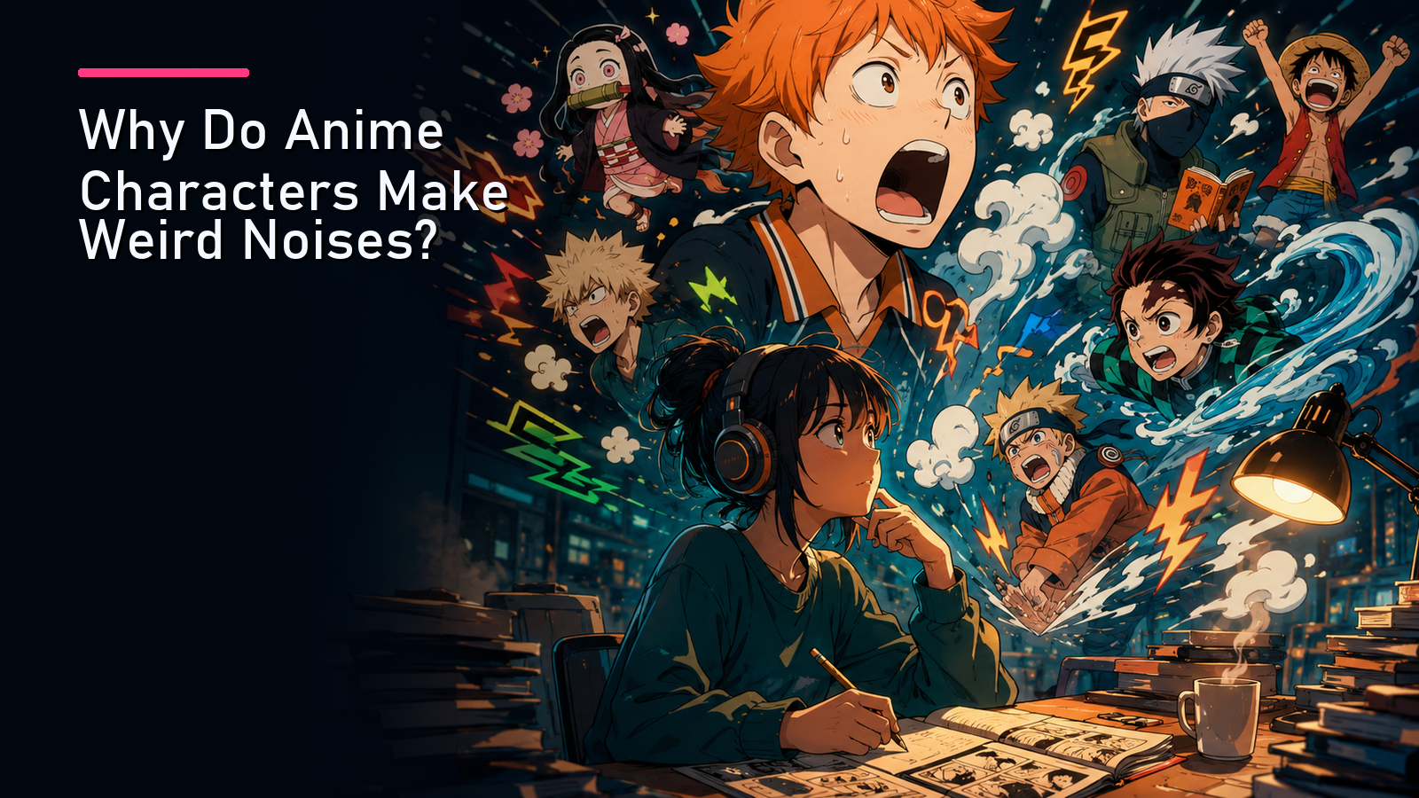 Featured image for Why Do Anime Characters Make Weird Noises?