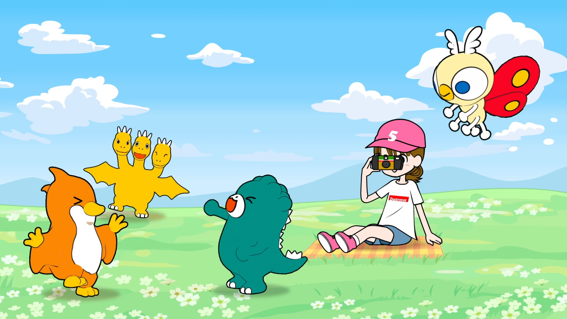 I'm home, Chibigodzilla official artwork