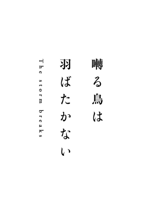 Saezuru Tori wa Habatakanai: The storm breaks cover art